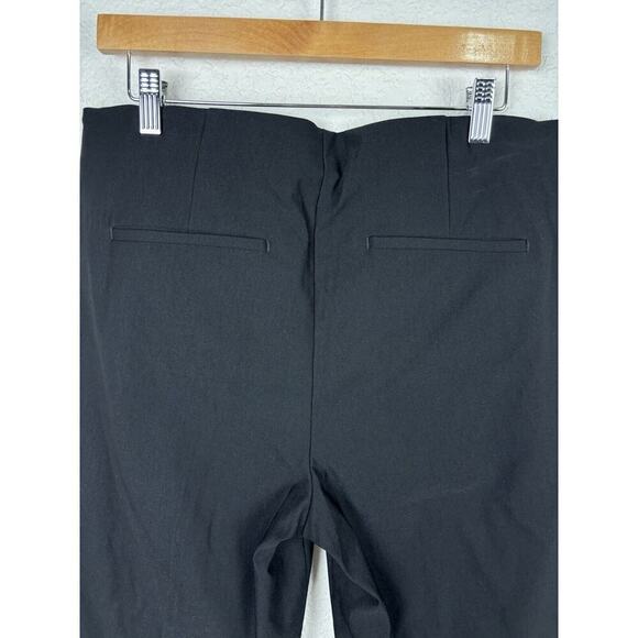 Chico's Stretch Pull On Cropped Pants Womens Size 1.5/US 10 Black Comfort Office - Picture 6 of 8
